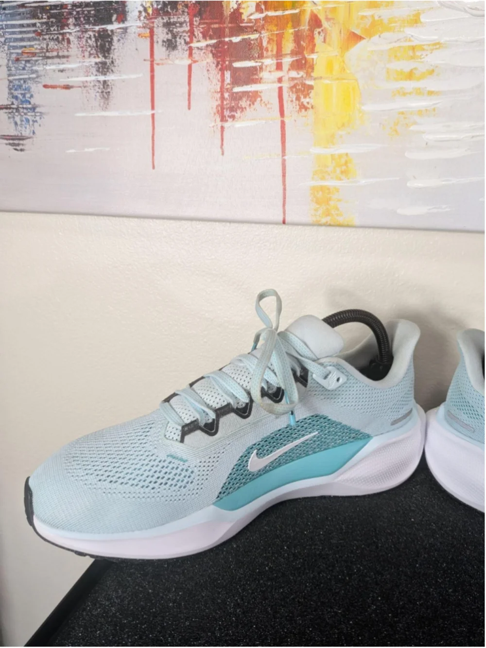 Nike Air Zoom Running Shoes Womens Size 9 Blue Low Top Mesh Sneakers FD2723-401